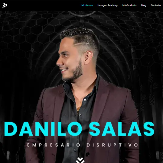 pagina web de danilo salas hecha por synetxis