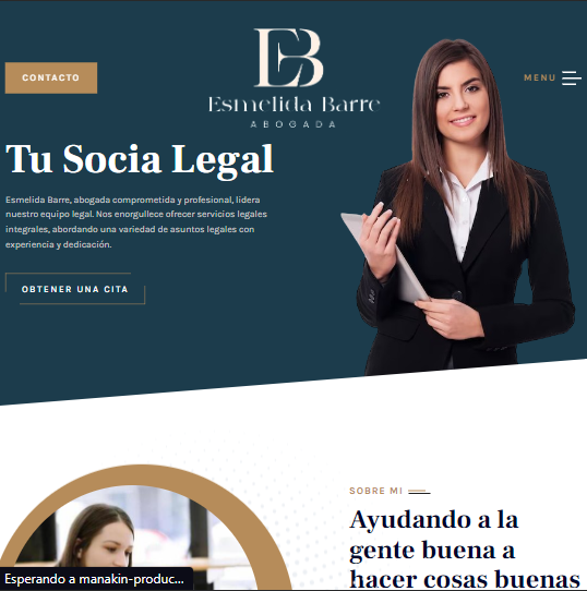 pagina web de esmelida barre hecha por synetxis