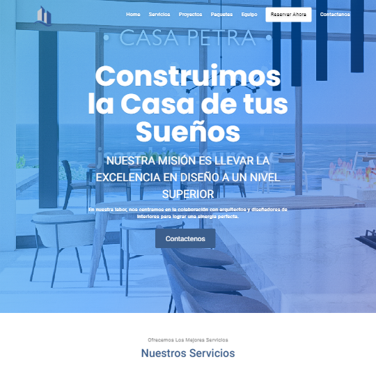 pagina web de js arquitectura hecha por synetxis