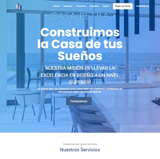 pagina web de js arquitectura hecha por synetxis